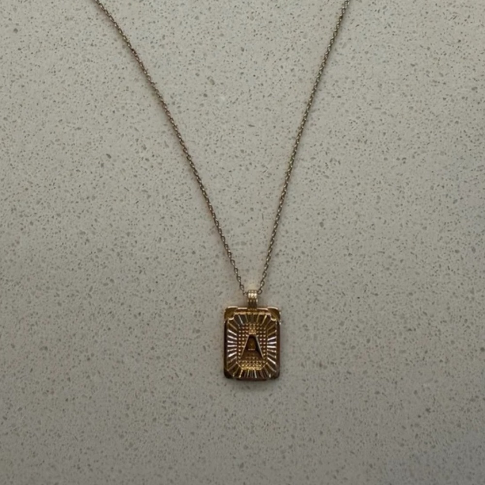 Letter A Necklace